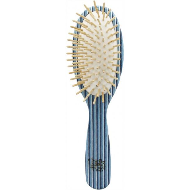 Big Oval Brush (Light Blue, White, Blue) FSC 100%