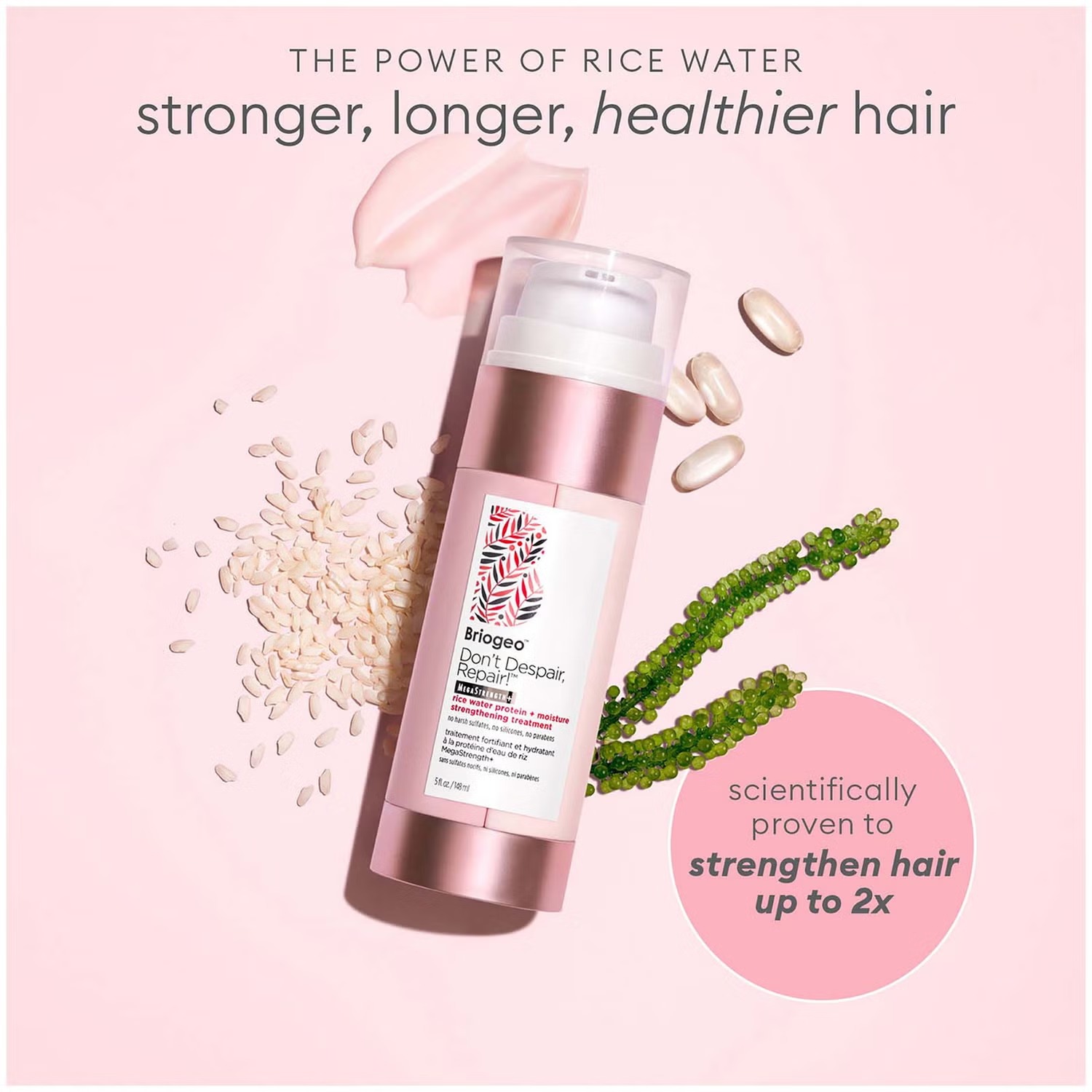 BRIOGEO Don´t Despair Repair! Megastrength+ Rice Water Protein Treatment 148ml