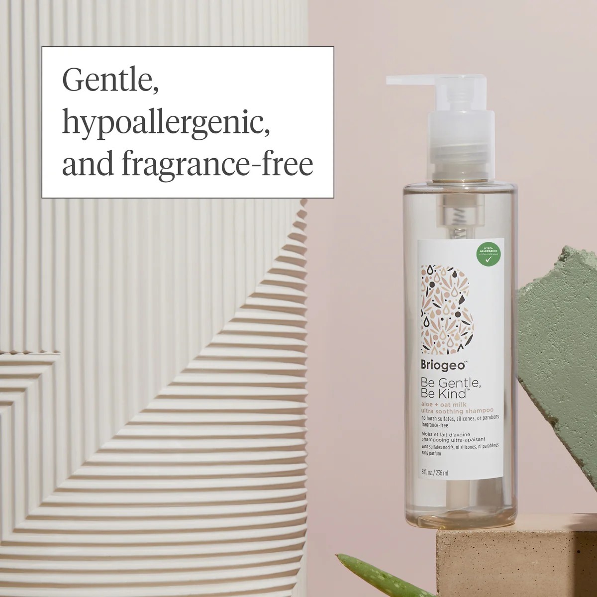 BRIOGEO Be Gentle, Be Kind Aloe + Oat Milk Ultra Soothing Shampoo 236ml
