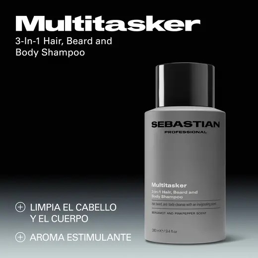 Sebastian 3In-1 Hair, Beard and Body Shampoo 280ml